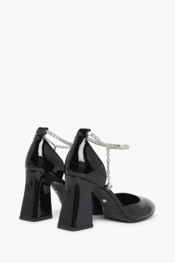 Best Black Patent Leather Anklet D'Orsay Women Accessories