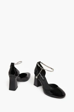Best Black Patent Leather Anklet D'Orsay Women Accessories