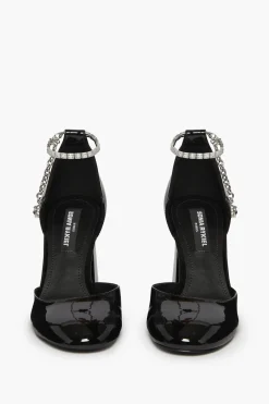 Best Black Patent Leather Anklet D'Orsay Women Accessories