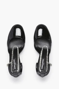 Best Black Patent Leather Anklet D'Orsay Women Accessories