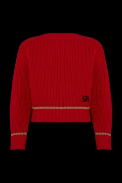 Hot Boat-Neck Jumper With Curved Long Sleeves Women Sweaters