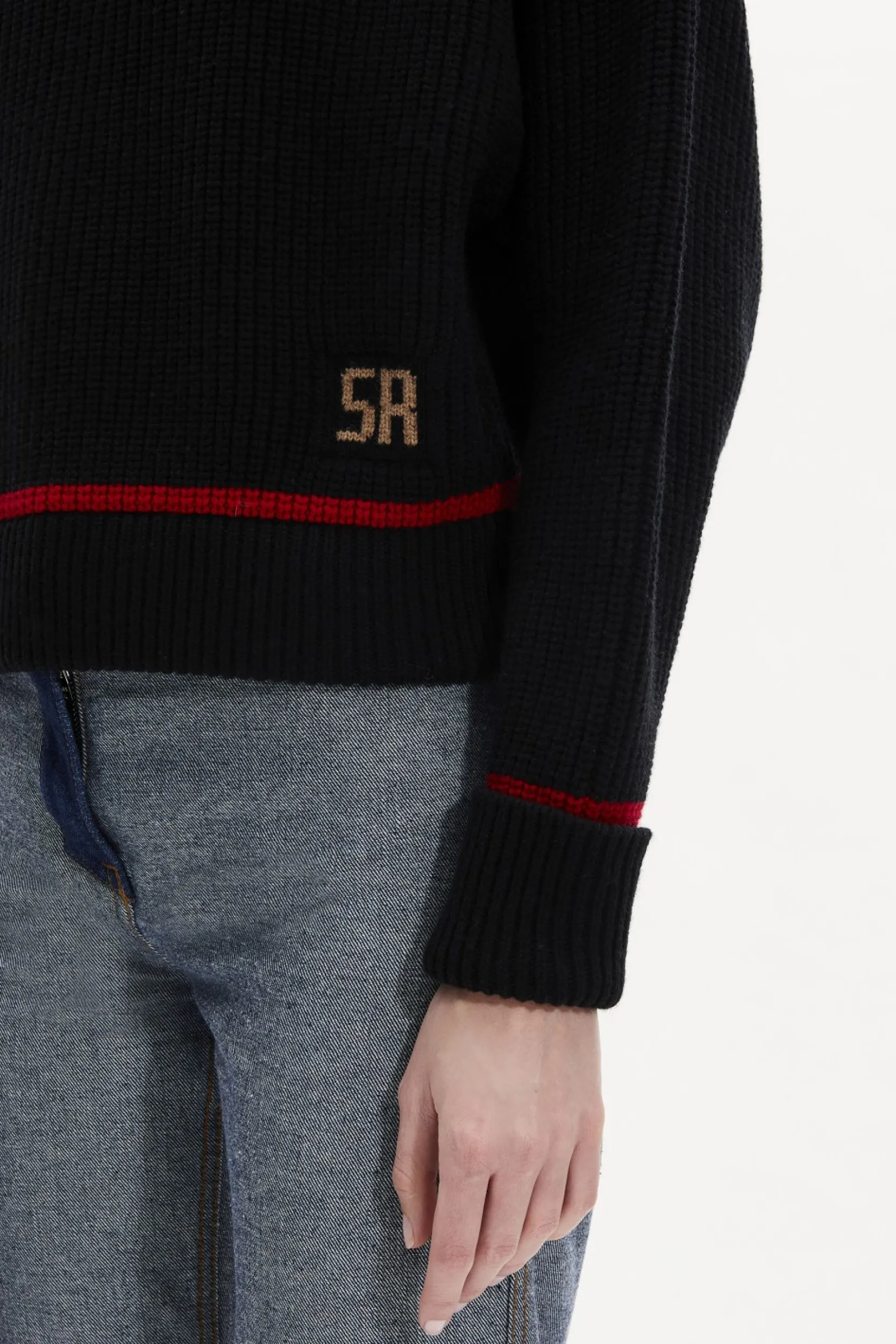 Online Boat-Neck Jumper With Curved Long Sleeves Women Sweaters