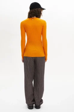 Best Crew-Neck Jumper Long Slit Sleeves Women Sweaters