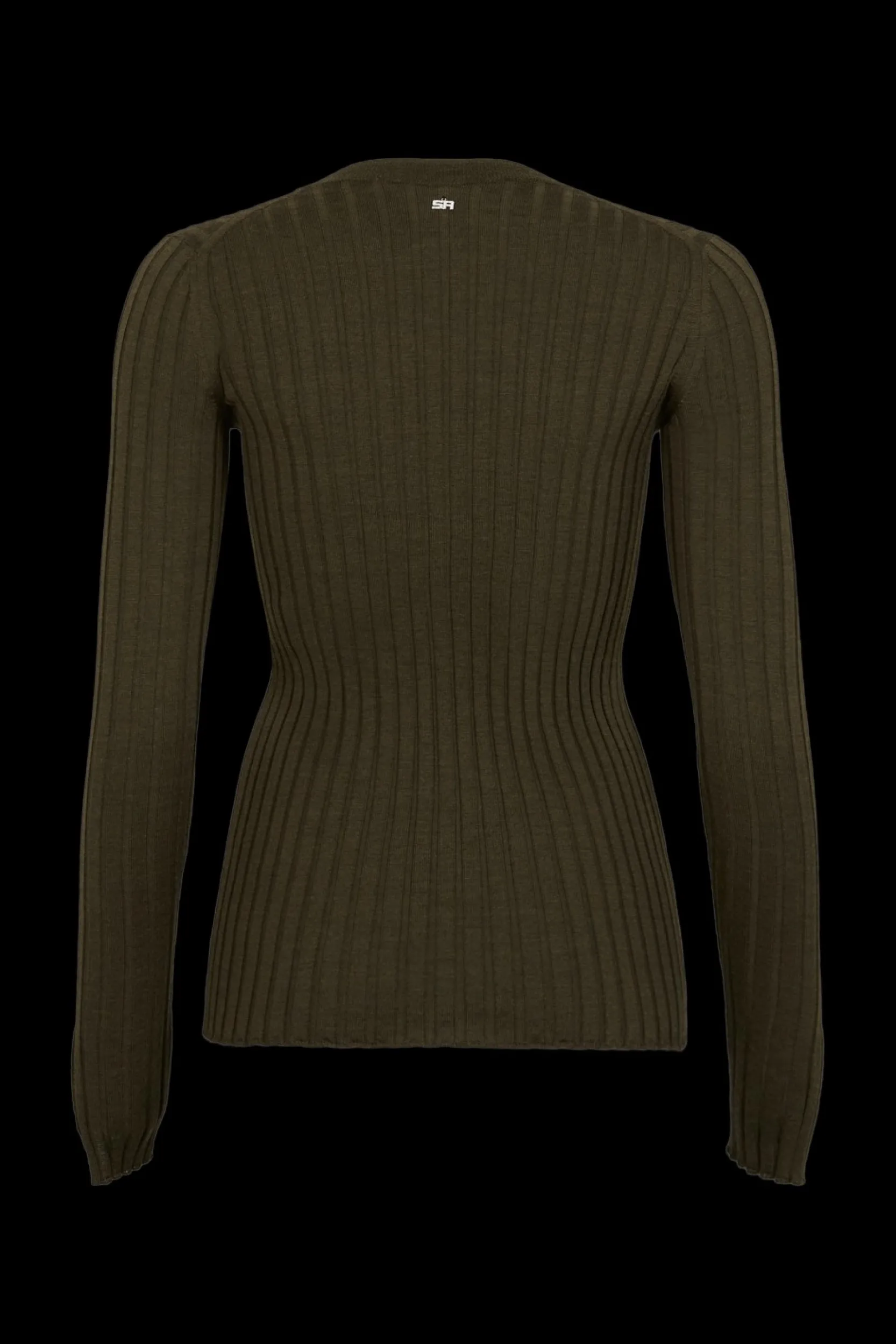 Outlet Crew-Neck Jumper Long Slit Sleeves Women Sweaters
