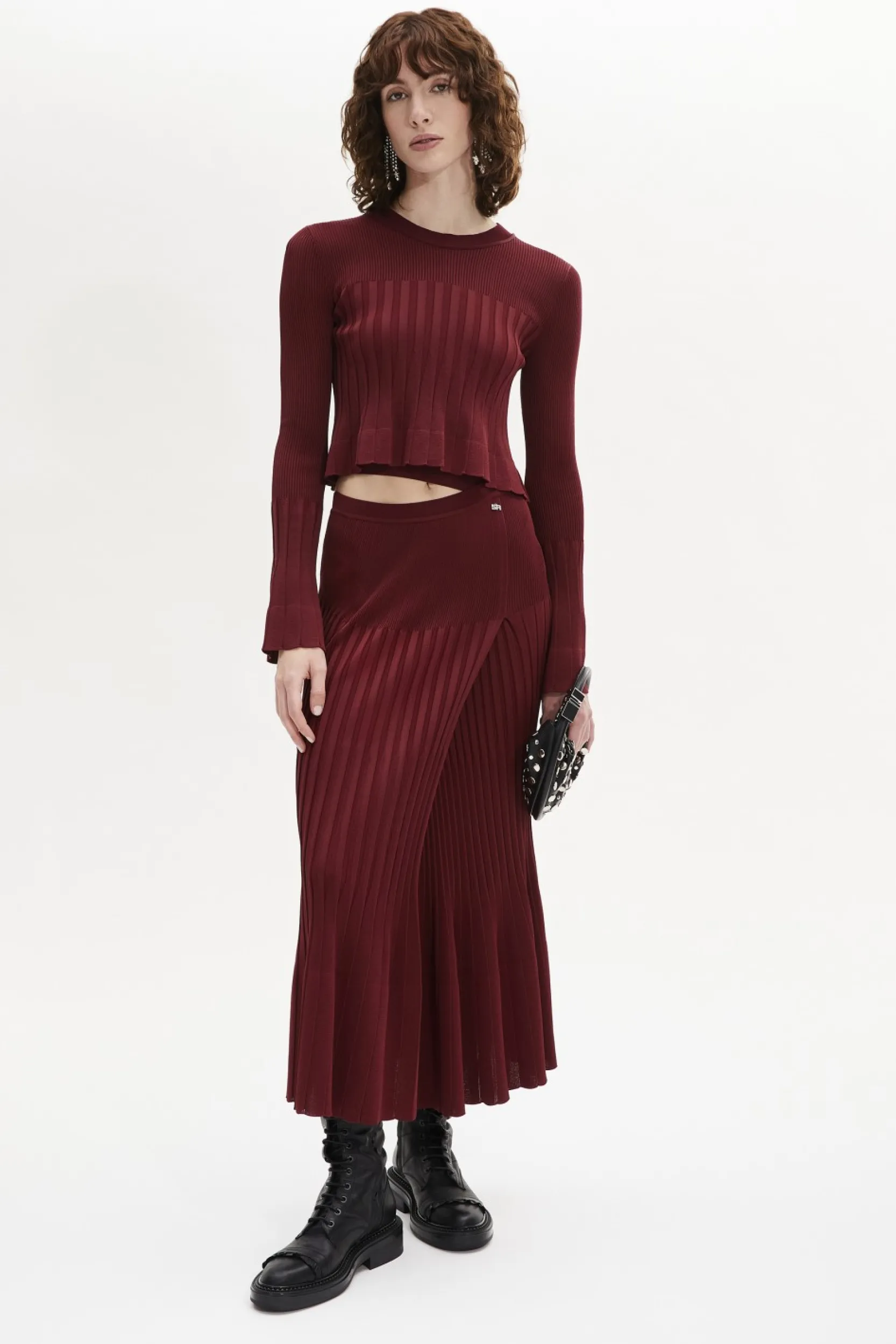 Hot Elasticated High-Waisted Skirt Women Skirts