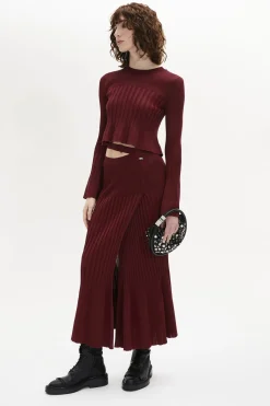 Hot Elasticated High-Waisted Skirt Women Skirts
