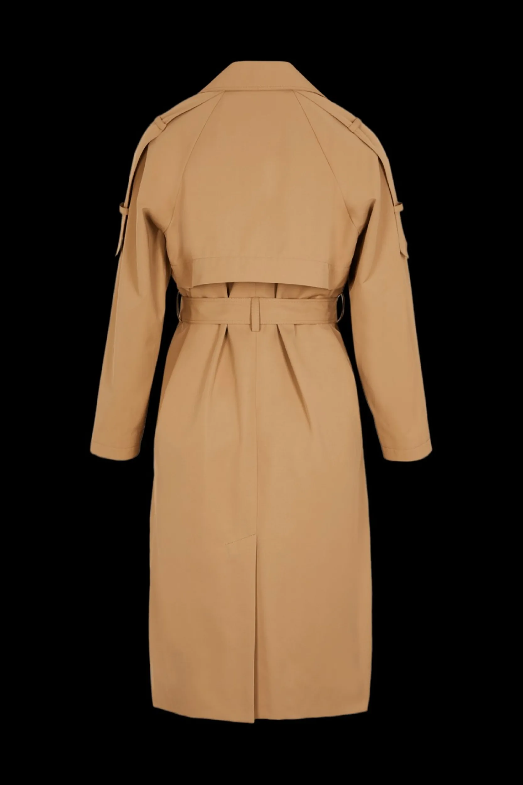 Gabardine Belted Trench Coat Women Coats