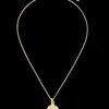Outlet Golden Medals Heart Necklace Women Accessories