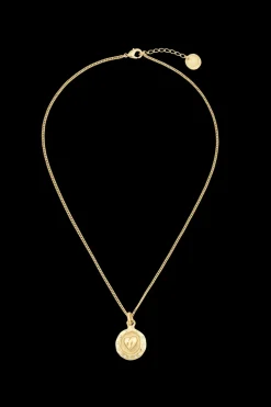 Outlet Golden Medals Heart Necklace Women Accessories