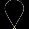 Discount Golden Medals Lucky Clover Necklace Women Accessories