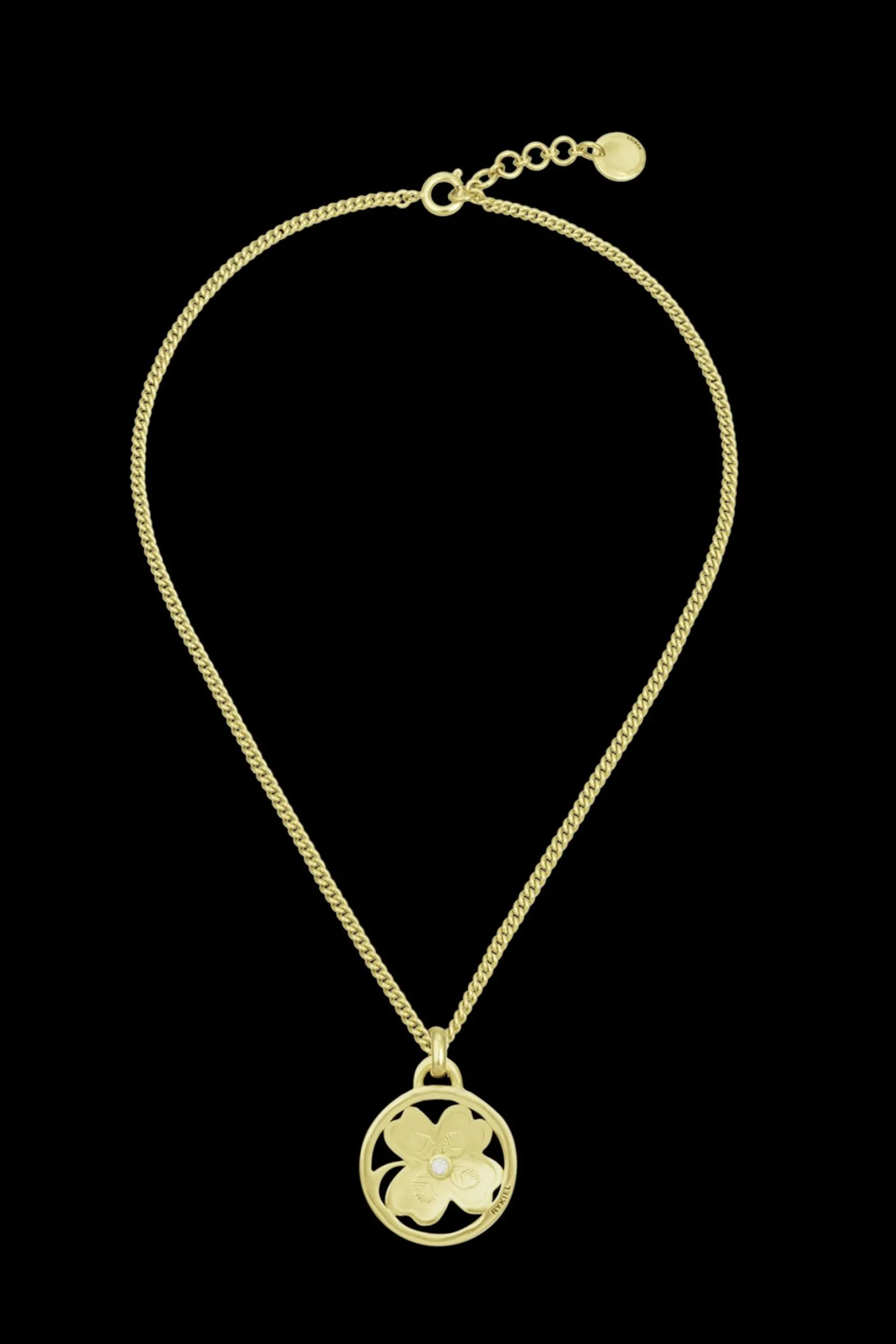 Discount Golden Medals Lucky Clover Necklace Women Accessories