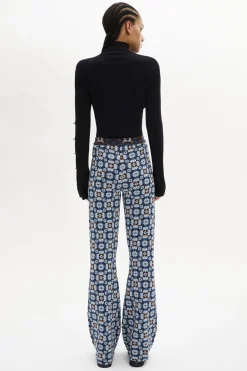 Clearance High-Waisted Flared Trousers Women Trousers And Denim