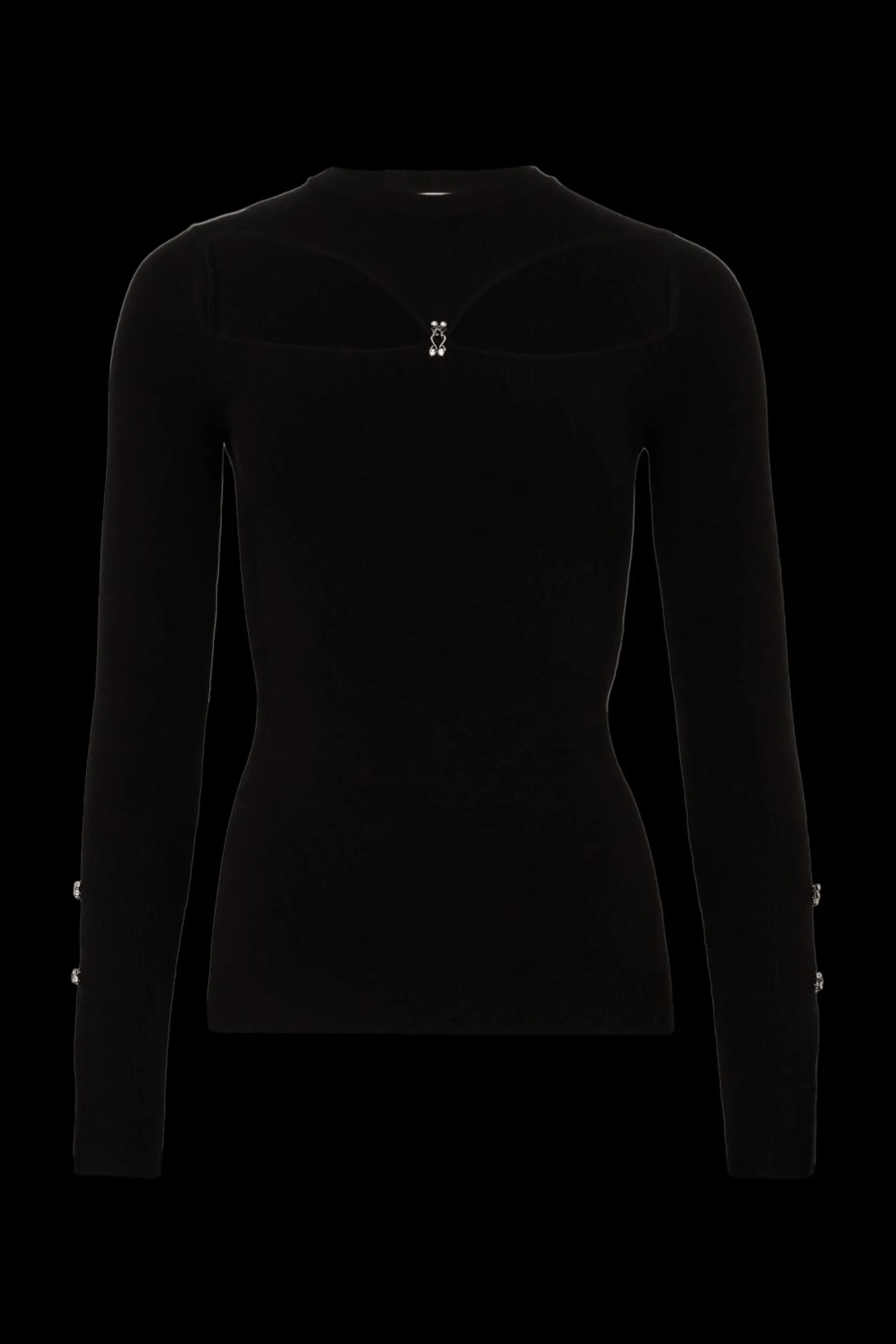 Online Jumper With Rhinestone Fastenings Women Sweaters