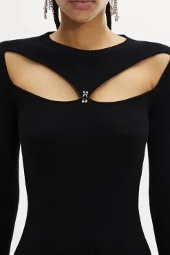 Online Jumper With Rhinestone Fastenings Women Sweaters