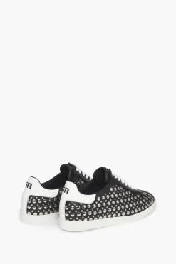Online Leather Studded Sneakers Women Accessories
