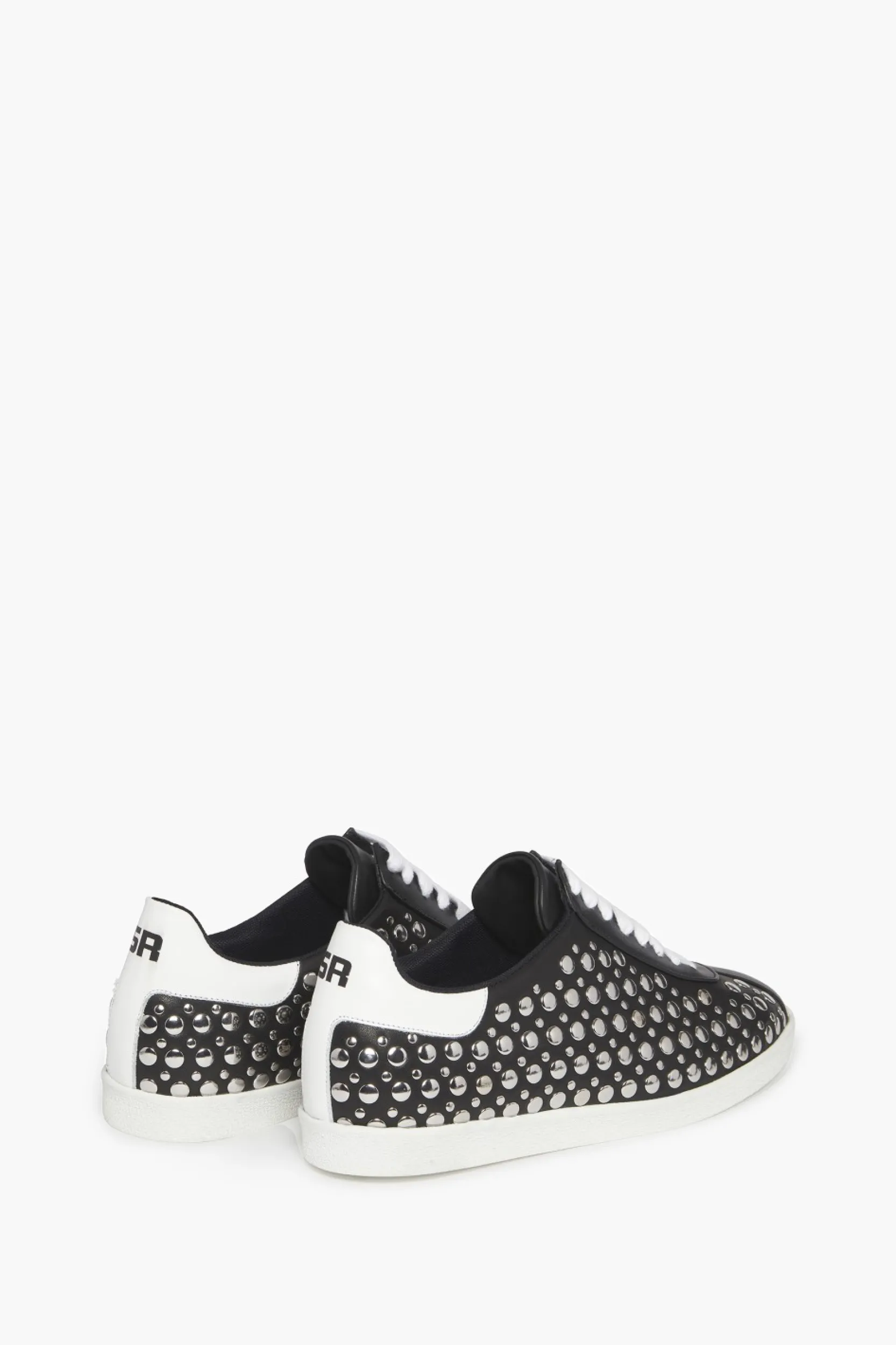 Online Leather Studded Sneakers Women Accessories
