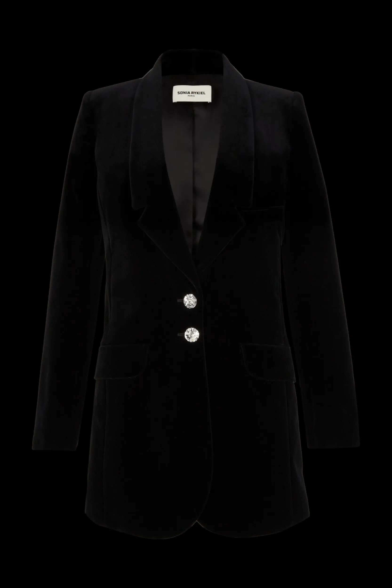Online Longline Velvet Jacket Women Jackets