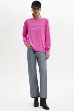 Clearance Long-Sleeved Crew Neck T-Shirt Women T-Shirts
