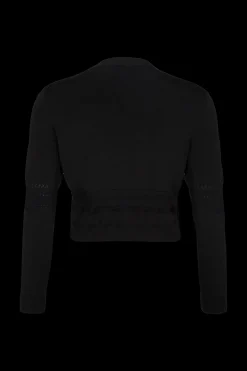 Long-Sleeved Crew-Neck Cardigan Women Cardigans