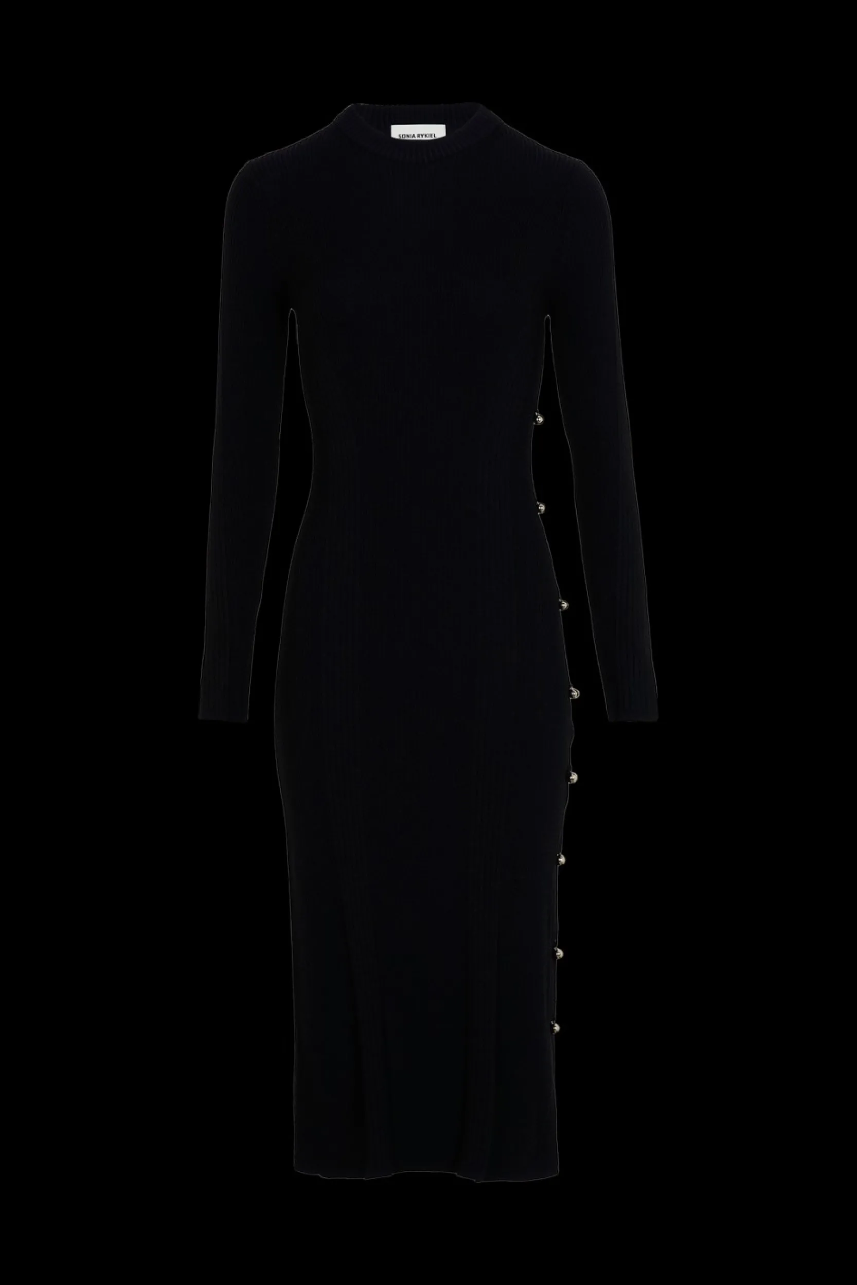 Long-Sleeved Crew-Neck Dress Women Long Dresses
