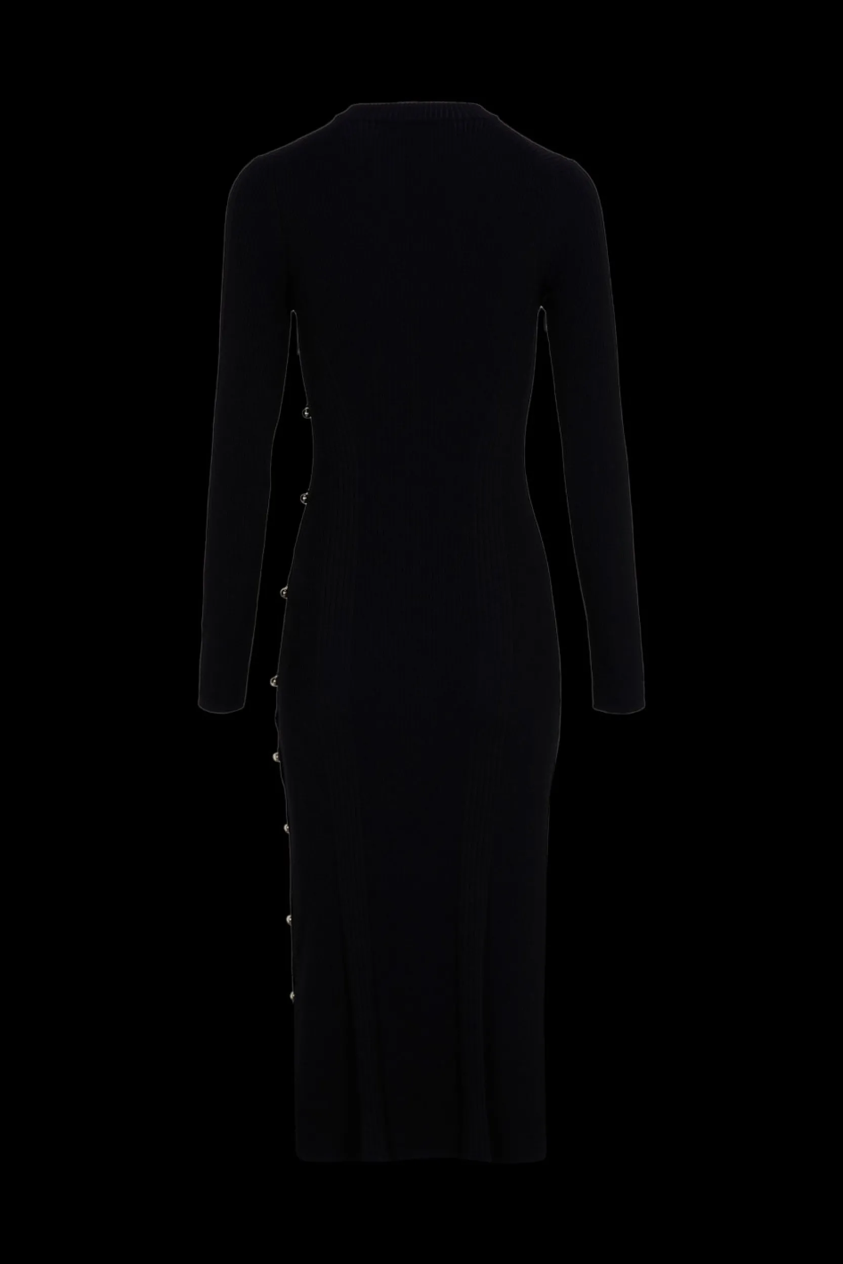 Long-Sleeved Crew-Neck Dress Women Long Dresses