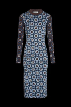 Hot Long-Sleeved Crew-Neck Dress Women Long Dresses