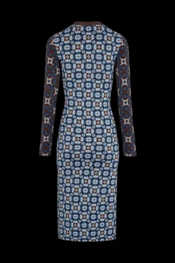 Hot Long-Sleeved Crew-Neck Dress Women Long Dresses