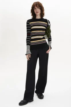 Clearance Long-Sleeved Crew-Neck Jumper Women Sweaters