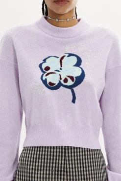 Clearance Long-Sleeved Crew-Neck Jumper Women Sweaters