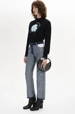 Long-Sleeved Crew-Neck Jumper Women Sweaters