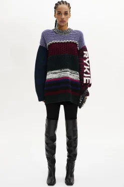 Discount Long-Sleeved Crew-Neck Jumper Women Sweaters