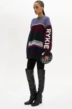Discount Long-Sleeved Crew-Neck Jumper Women Sweaters
