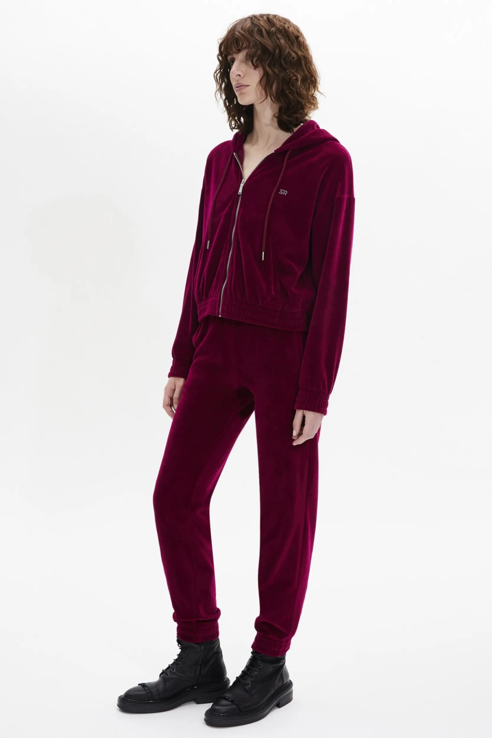Long-Sleeved Velvet Hoodie Women Sweatshirts
