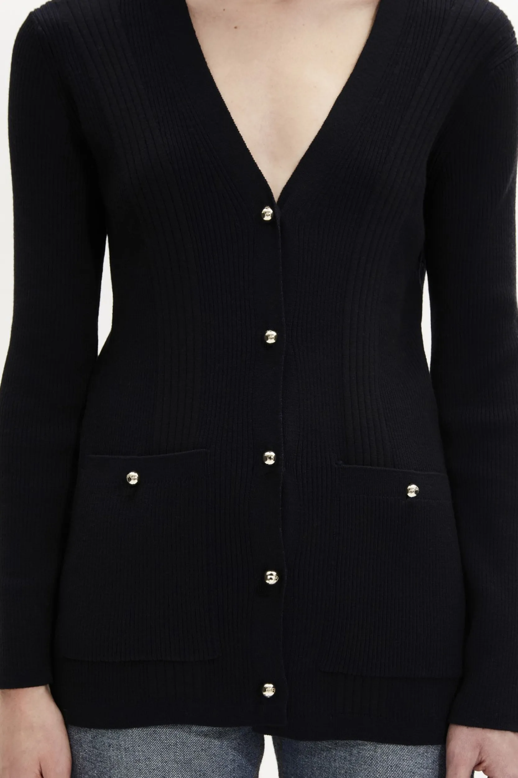 Sale Long-Sleeved V-Neck Cardigan Women Cardigans