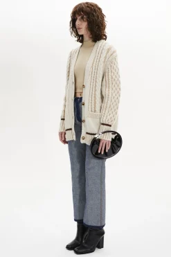 Sale Long-Sleeved V-Neck Cardigan Women Cardigans