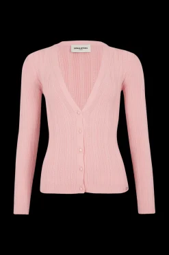 Online Long-Sleeved V-Neck Cardigan Women Cardigans