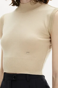 Clearance Merino Wool And Silk High Neck Sweater Women Sweaters