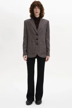Online Oversized Prince Of Wales Check Jacket Women Jackets