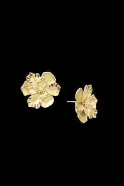 Best Poetic Garden Striped Clover Earrings Women Accessories