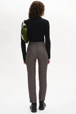 Online Prince Of Wales Check Cigarette Trousers Check Women Trousers And Denim