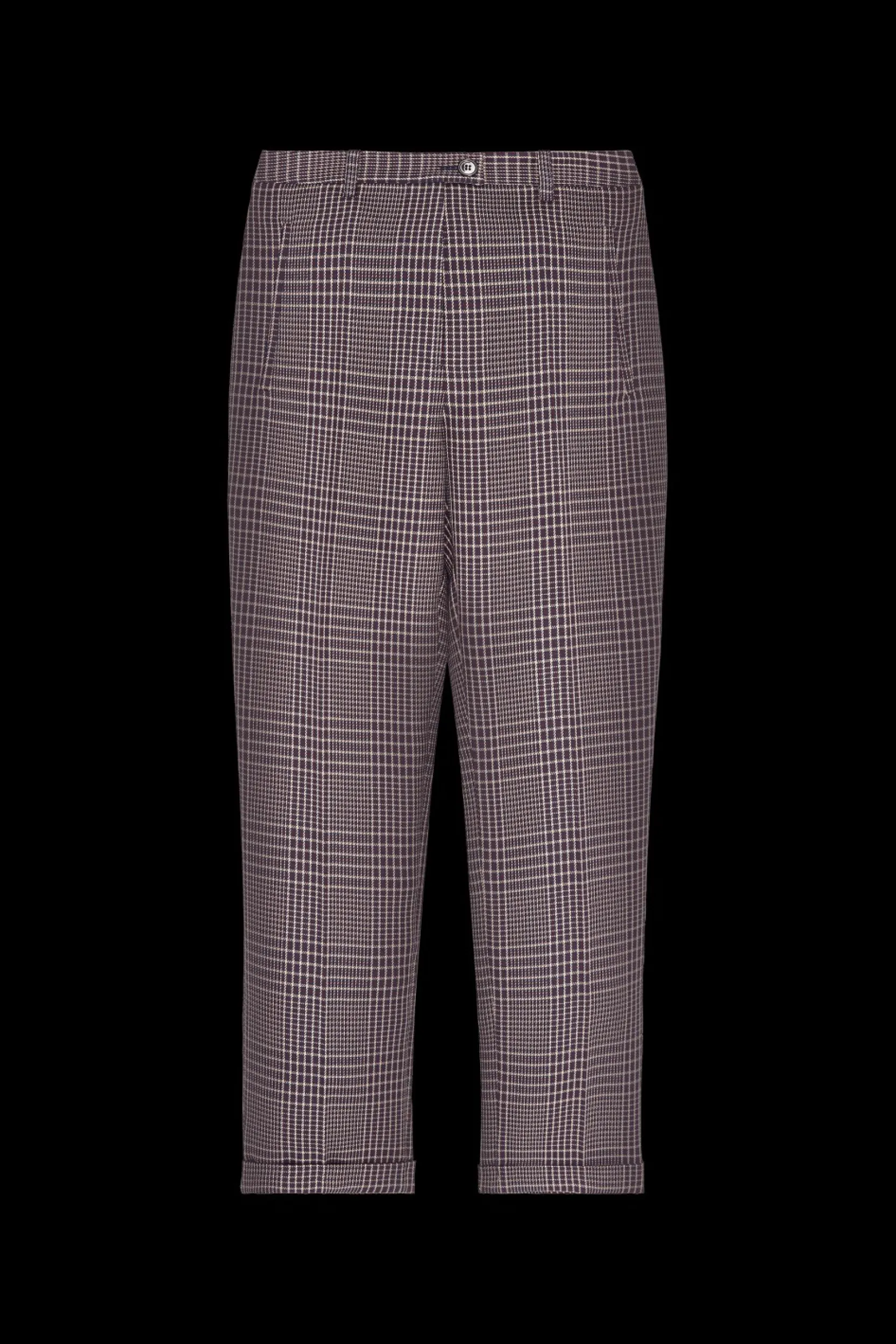 Online Prince Of Wales Check Cigarette Trousers Check Women Trousers And Denim