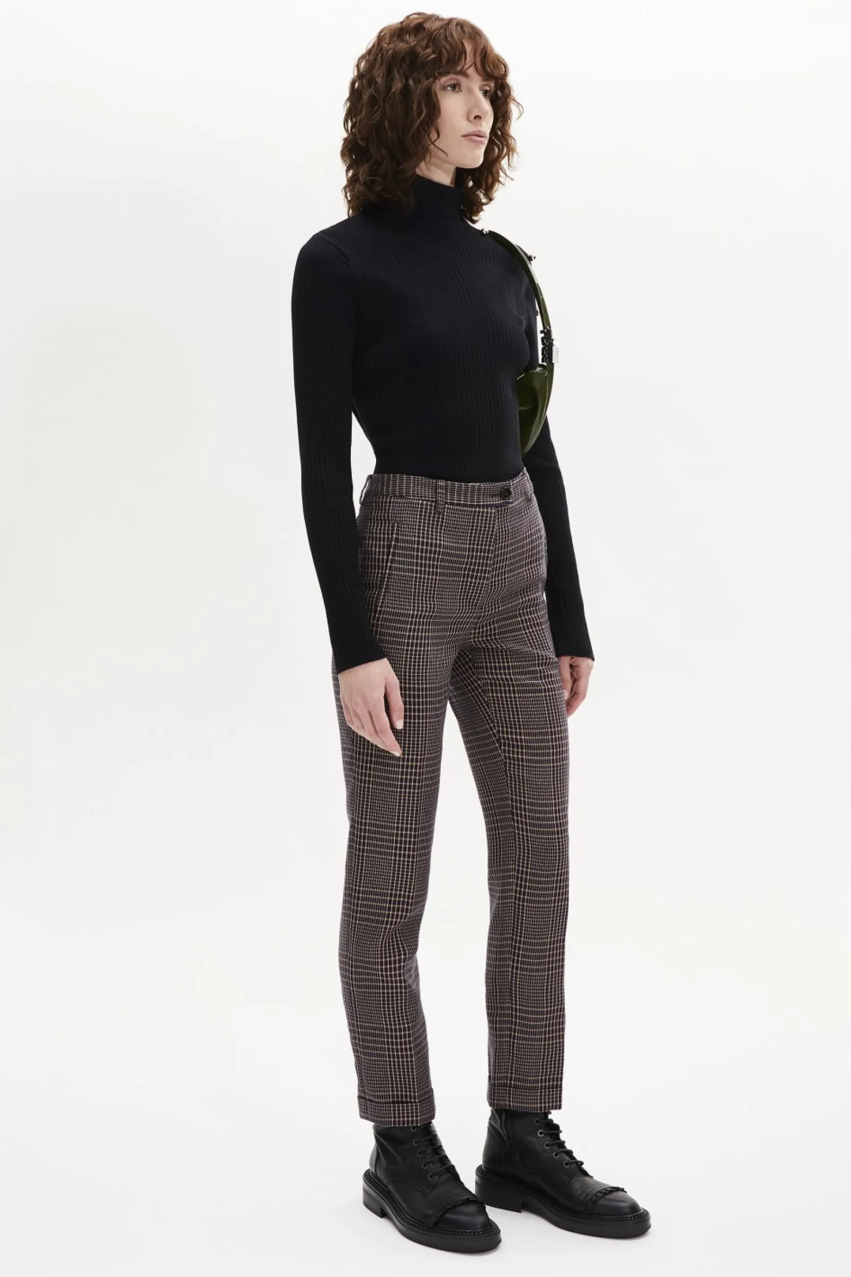 Online Prince Of Wales Check Cigarette Trousers Check Women Trousers And Denim