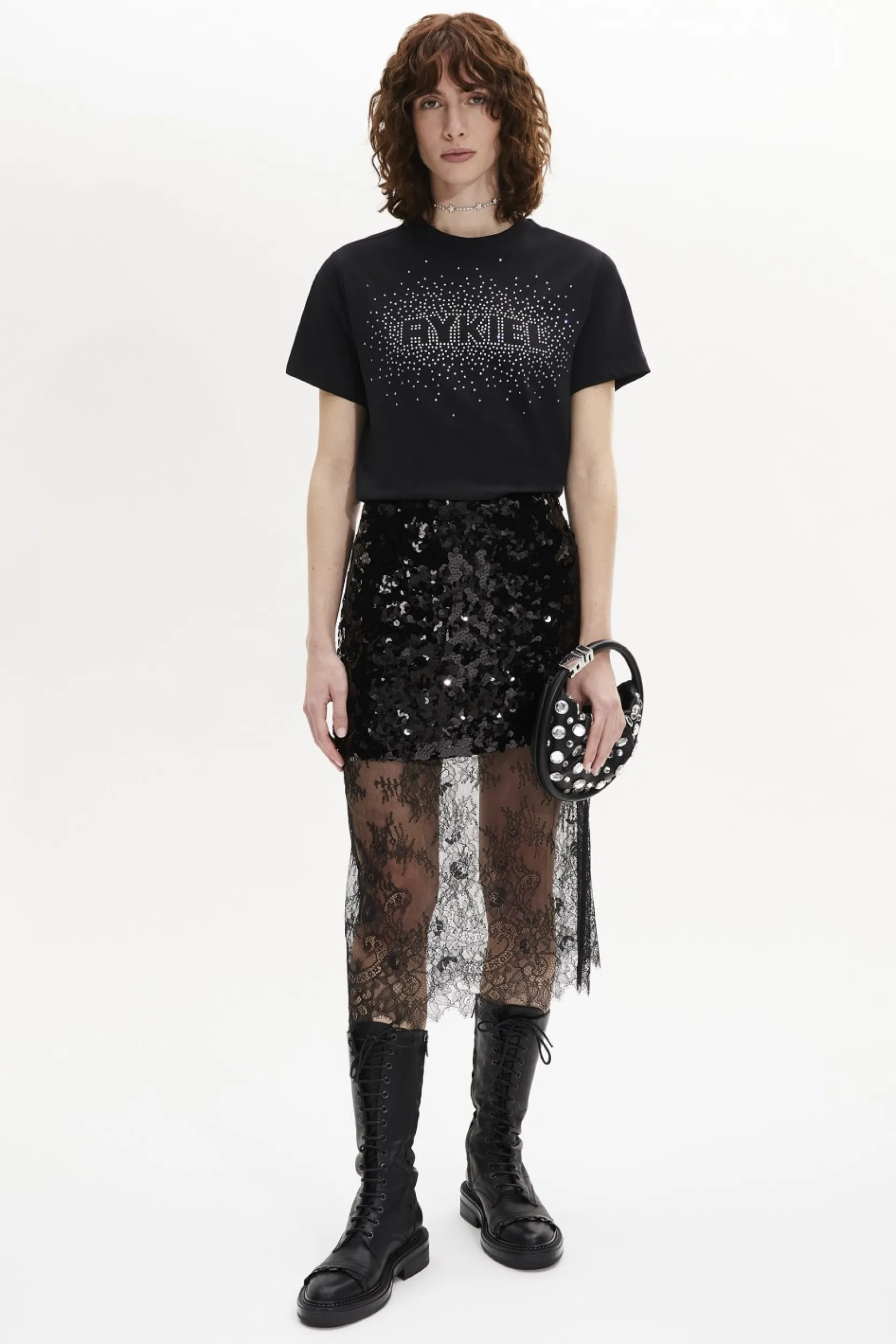 Sale Sequined Midi Skirt Women Skirts