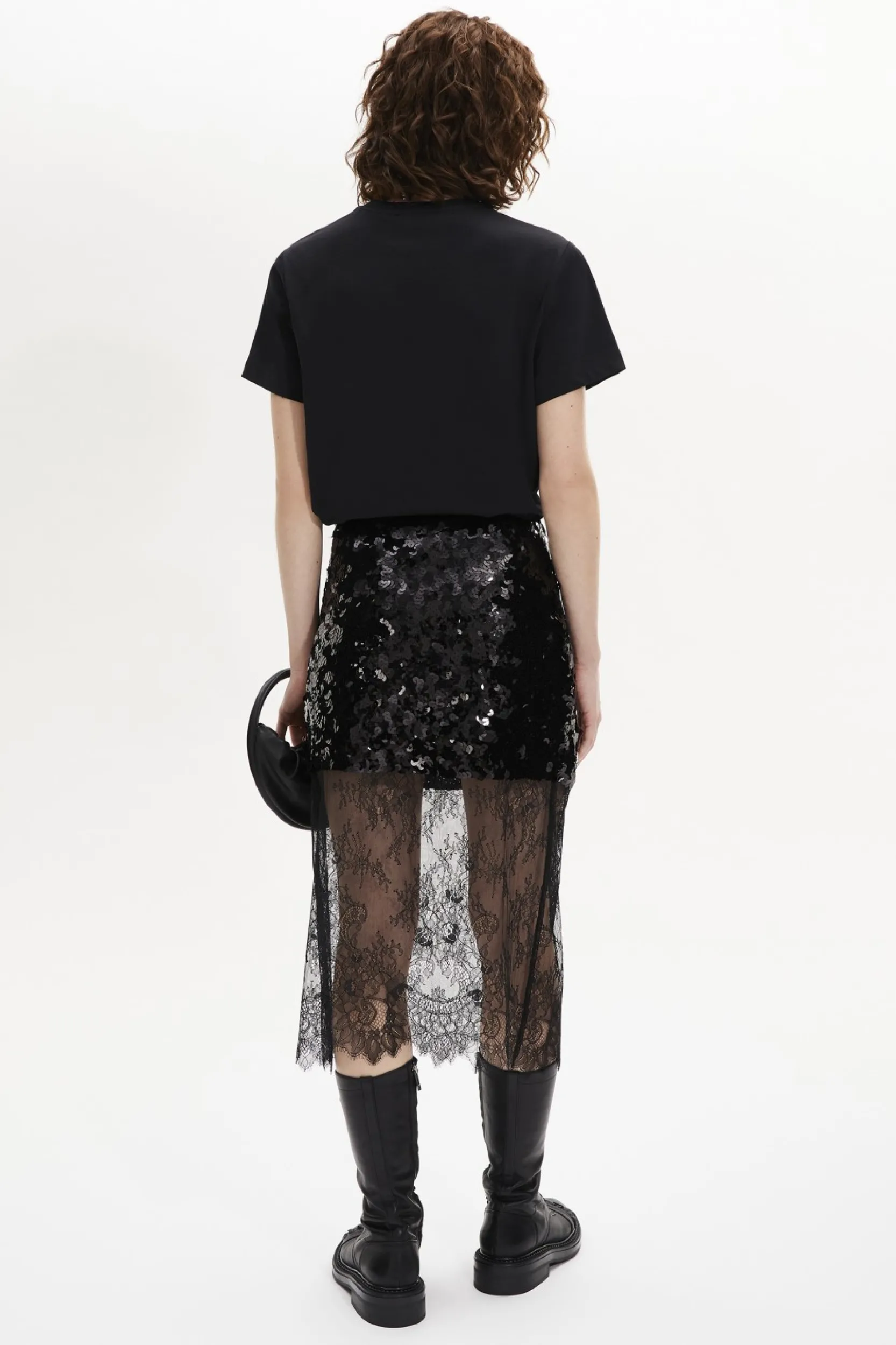 Sale Sequined Midi Skirt Women Skirts