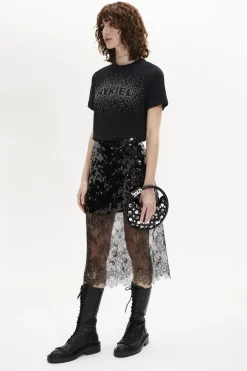 Sale Sequined Midi Skirt Women Skirts
