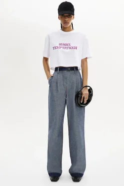 New Short-Sleeved Cotton Cropped T-Shirt Women T-Shirts