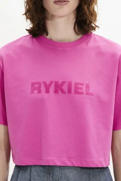 Outlet Short-Sleeved Cropped Crew Neck T-Shirt Women T-Shirts