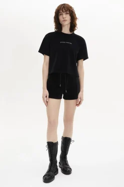 Outlet Short-Sleeved Velvet T-Shirt Women T-Shirts
