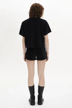 Outlet Short-Sleeved Velvet T-Shirt Women T-Shirts
