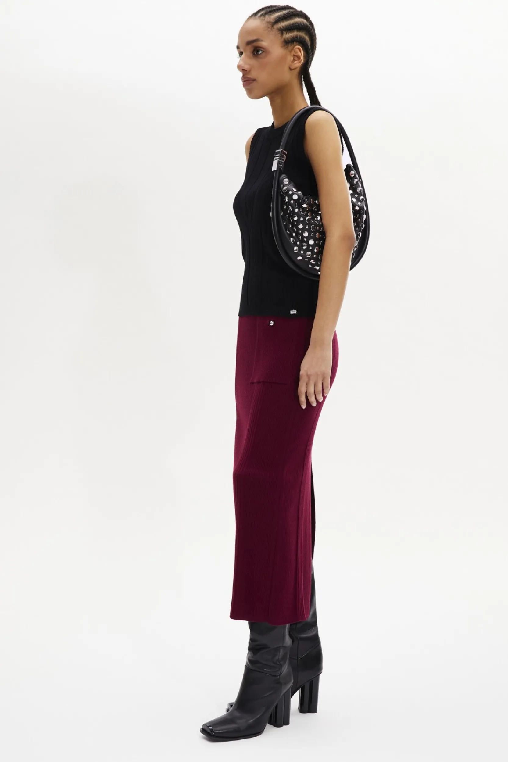 Discount Sleeveless Crew-Neck Jumper Women Sweaters